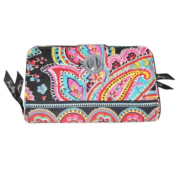 Vera Bradley Persian Paisley Turn Lock Wallet - Picture 1 of 6